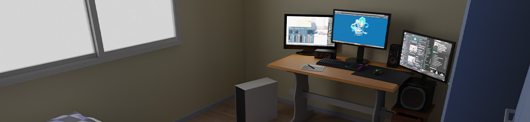 Oma huone tietokoneella